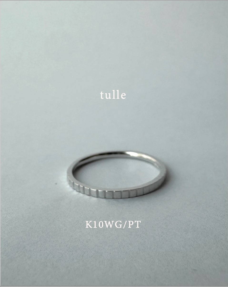 tulle チュール K10WG/Pt950