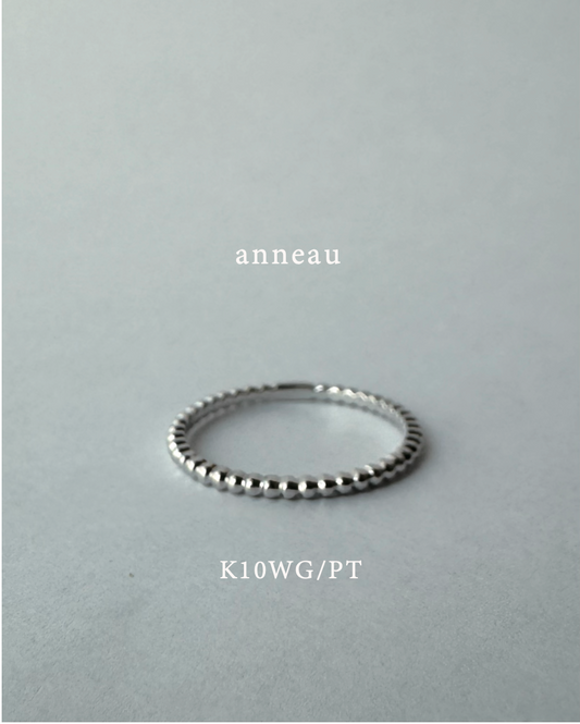 anneau アノー K10WG/Pt950